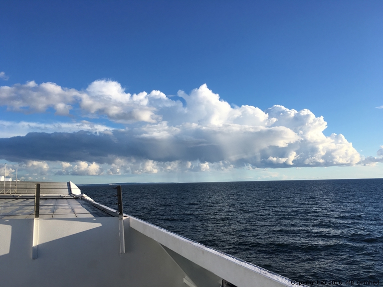 Utsikt frn Gotlandsbten, p vg frn Gotland