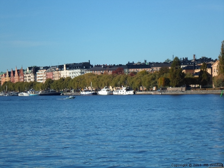 Vy mot Sder Mlarstrand i Stockholm.