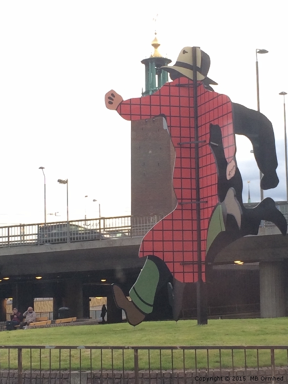 Konstnrlig utsmyckning i nrheten av Stockholm C