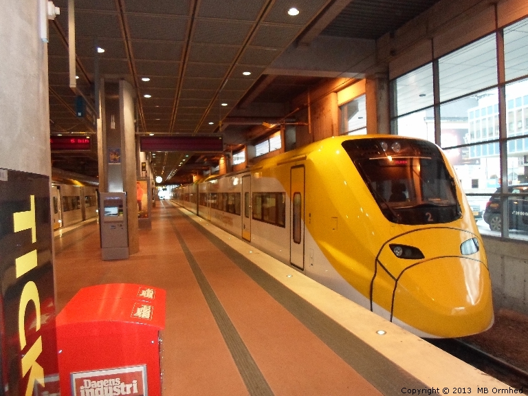 Arlanda Express vid Stockholms Central.