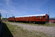 Lok med vagn p jrnvgsmuseet i Gvle.
Bilden tagen: 2006-07-25