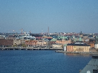 Utsikt frn Skinnarviksbergen mot centrala Stockholm. Mitt i bilden syns Centralbron.

Bilden tagen: 2014-04-20
Publicerad: 2014-05-25