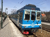 Vagn 222 vid sterskr station, p Roslagsbanan.
Bilden tagen: 2015-04-06
Publicerad: 2015-05-10
